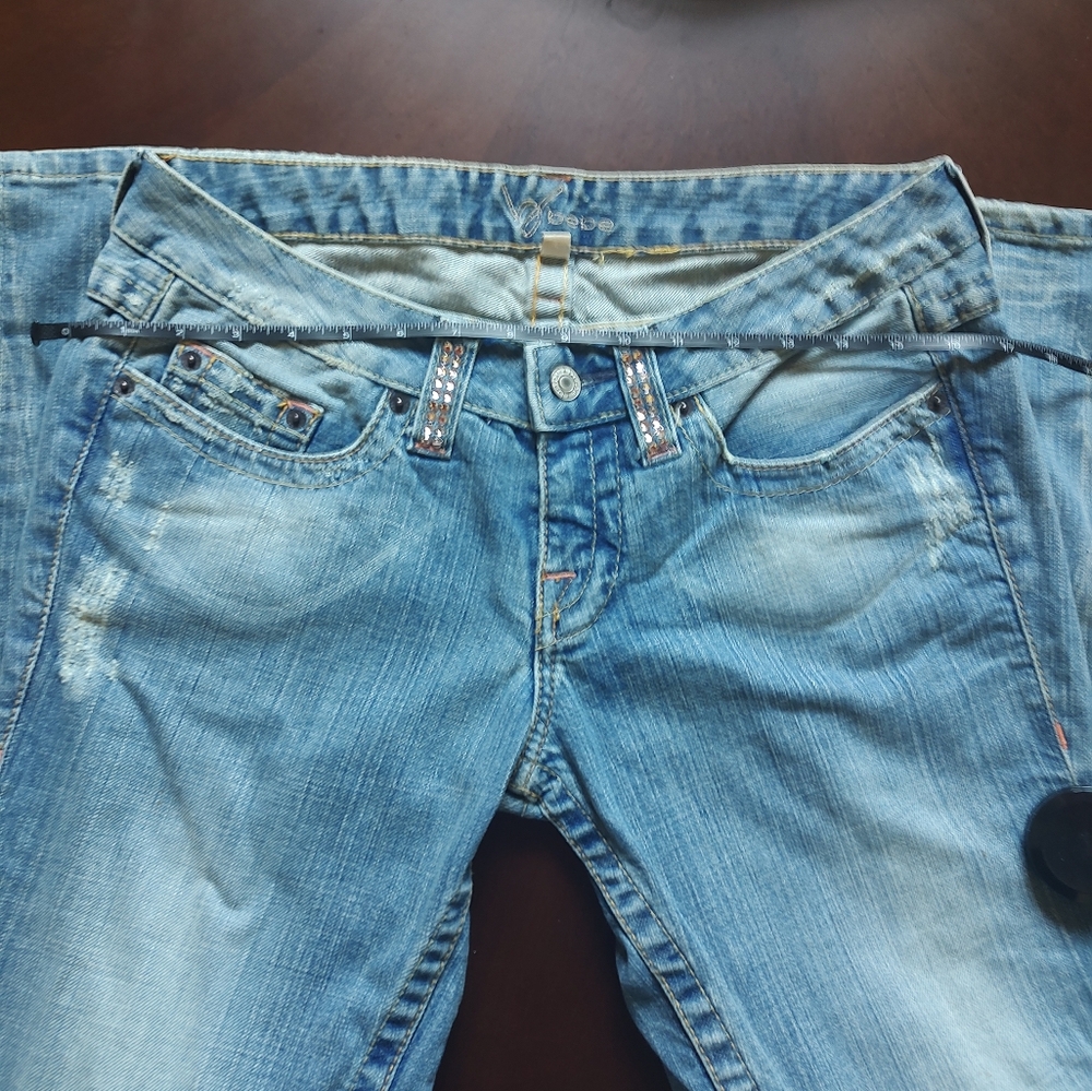 Bebe Vintage Wide Leg Jeans - Picture 4 of 9